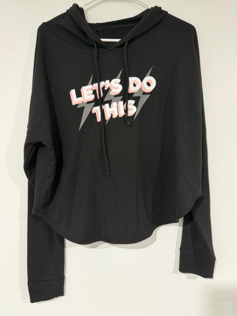 Source Unknown Black Long Sleeve Hoodie "LET'S DO THIS"